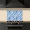 Vloeiend - Olie - Verf - Texturen keuken achterwand spatscherm klein 900 -sfeer1