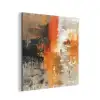 Moderne kunst - Abstract - Goud - Grijs aluminium wit klein -3d