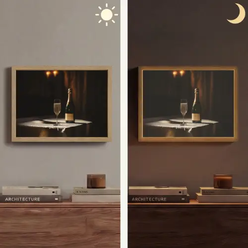 Prosecco - Bubbels - Sfeervol - Drank Light Box met batterij (Wandlamp) middel -sfeer3