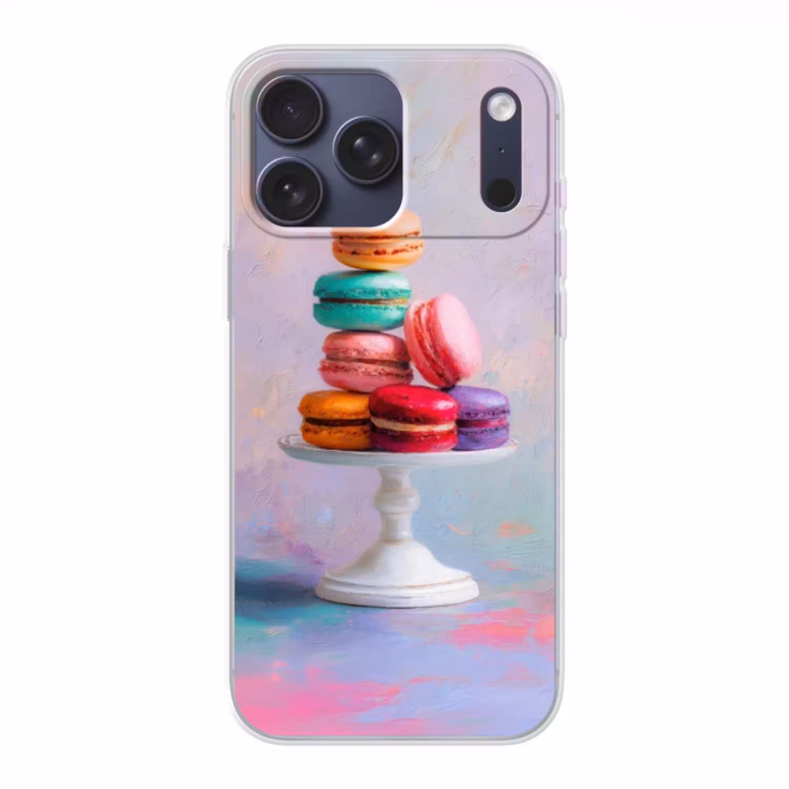 Macarons - Schaal - Pastel - Kleurrijk Telefoonhoesje iPhone 17 Pro Max klein -3d