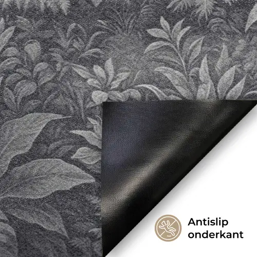 Bos - Hert - Zwart - Wit Deurmat klein -antislip_NL