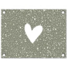 Hart - Design - Liefde tuinposter los doek klein -3d