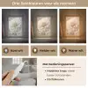 Bloem - Dahlia - Wit Light Box met kabel (Tafellamp) klein -USP_lichtkleurNL
