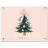 Christmas Season - Kerst - Kerstboom - Roze tuinposter los doek klein -3d