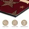 Sterren - Luipaardprint - Dream - Bordeaux aluminium wit klein -closeup_FR