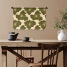 Modern - Abstract - Groen Wandkleed katoen klein 269 -sfeer6