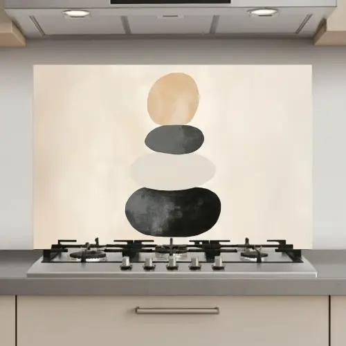 Japandi - Wabi sabi - Beige keuken achterwand spatscherm klein -3d_website