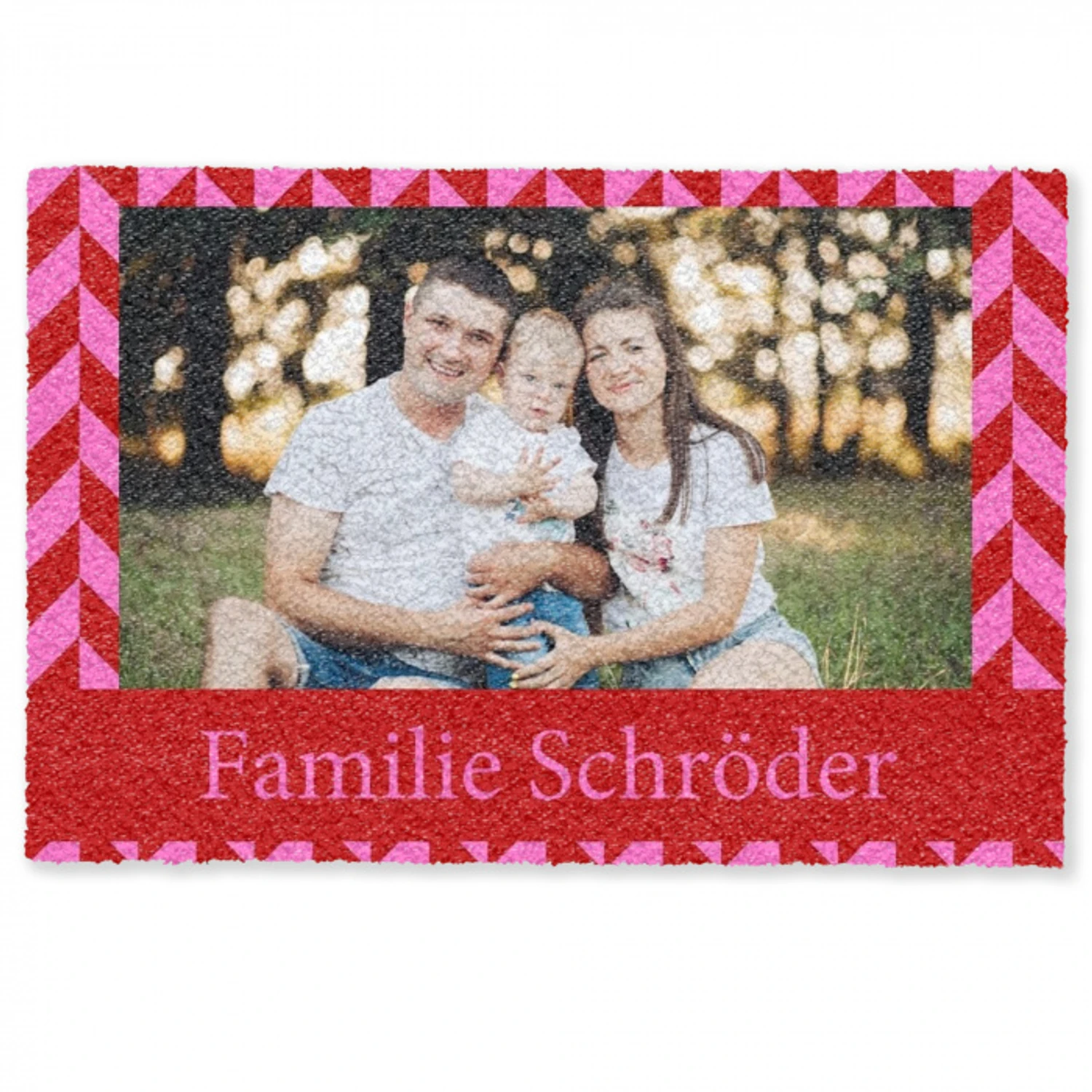 Familie – In – Muster – Geometrisch – Foto Deurmat klein -zkaufland3d