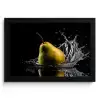 Peer - Fruit - Water - Zwart KitchenYeah - Keuken - Fotolijst klein -3d