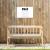 Kerst - Wit - Xmas - Quotes - Feestdagen Tuinposter op houten frame 2 cm dik klein -sfeer4