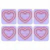 I liked it so it's mine - Neon hart - Paars onderzetter kurk middel -3d