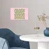 Chase greatness - Groen - Roze - Retro poster papier klein -sfeer3