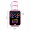 Qoute met neonkleuren Kinderkoffer - Roze klein -productfoto_formaten