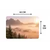 Zonlicht - Mist - Bergen - Bomen Placemat vinyl groot -specs