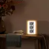 Decoratie - Japandi - Vintage - Zwart Light Box met kabel (Wandlamp) klein -sfeer4