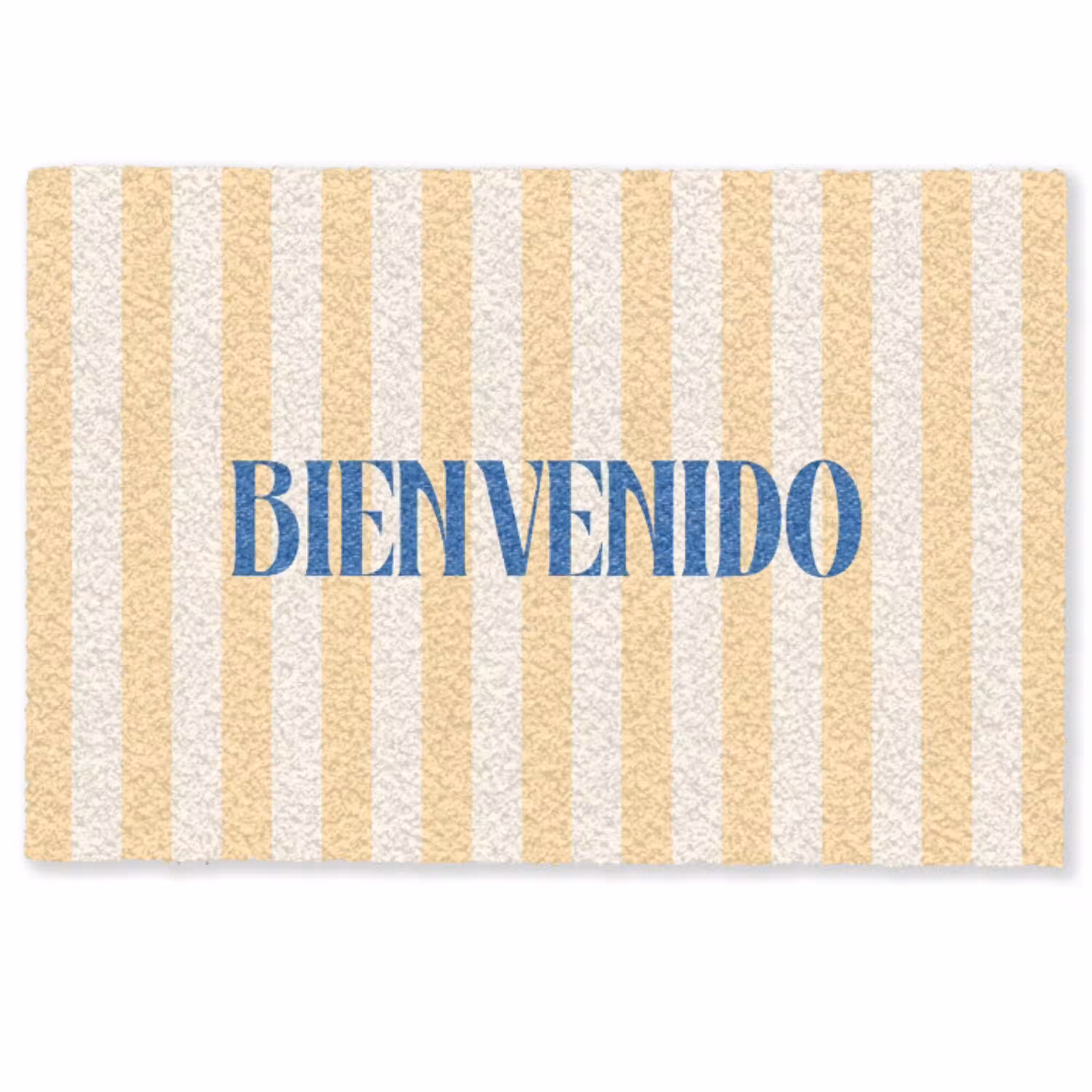 Blauw - Geel - Strepen - Bienvenido Deurmat klein -zkaufland3d