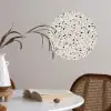 Terrazzo -  Patroon - Staal Wandcirkel behangsticker klein 186 -sfeer3