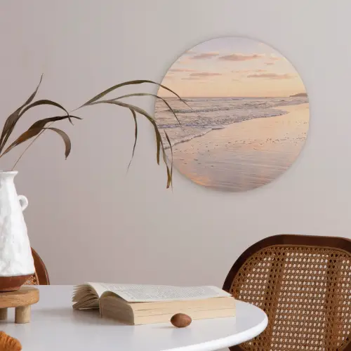 Strand - Branding - Wolken Akoestische PET Vilt - Rond klein -sfeer3