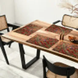 Goudvink - Bessen - Herfst - Natuur - Kleurrijk Placemat vinyl groot -zzsfeer4_Kitchenyeah-website