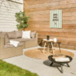 Quote - Strepen - Grill Tuinposter op houten frame 2 cm dik klein -sfeer2