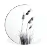 Minimalistisch - Stelen - Wit Wandcirkel aluminium klein -3d