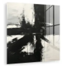 Modern - Zwart wit - Abstract - Kunst plexiglas 5mm klein -zzzproduct_nieuw