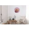 Noodles - Edelstenen - Stokjes - Roze Wandcirkel aluminium klein -woonkamer