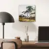 Italiaans landschap parasoldennen - Kunst - Hendrik Voogd - Schilderij - Zwart wit - Oude meesters plexiglas 5mm klein -sfeer6