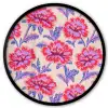Bloemen - Patroon - Meerkleurig Fotolijst rond zonder passe partout klein 856 -3d