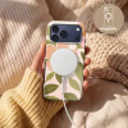 Grafisch - Bloemen - Roze Toughcase MagSafe Apple iPhone 17 Pro Max klein -USP_MagsafeV