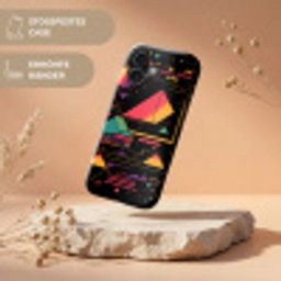 Piramides - Cirkels - Neonkleuren - Geometrisch Toughcase MagSafe Apple iPhone 17 klein -USP_RandenV_DE