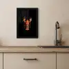 Kreeft - Oranje - Zwart - Modern KitchenYeah - Keuken - Fotolijst klein -sfeer2