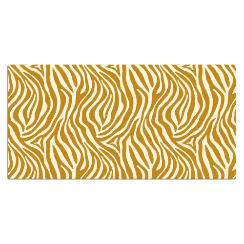 Zebra - Klassiek - Oker - Geel Muismat XXL klein 681 -3d_leeg