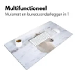Paard - Kop - Winter - Dieren - Wit Muismat XXL klein -sfeer4