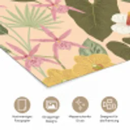Patroon - Bloemen - Kleurrijk poster papier klein -tcloseup_DE