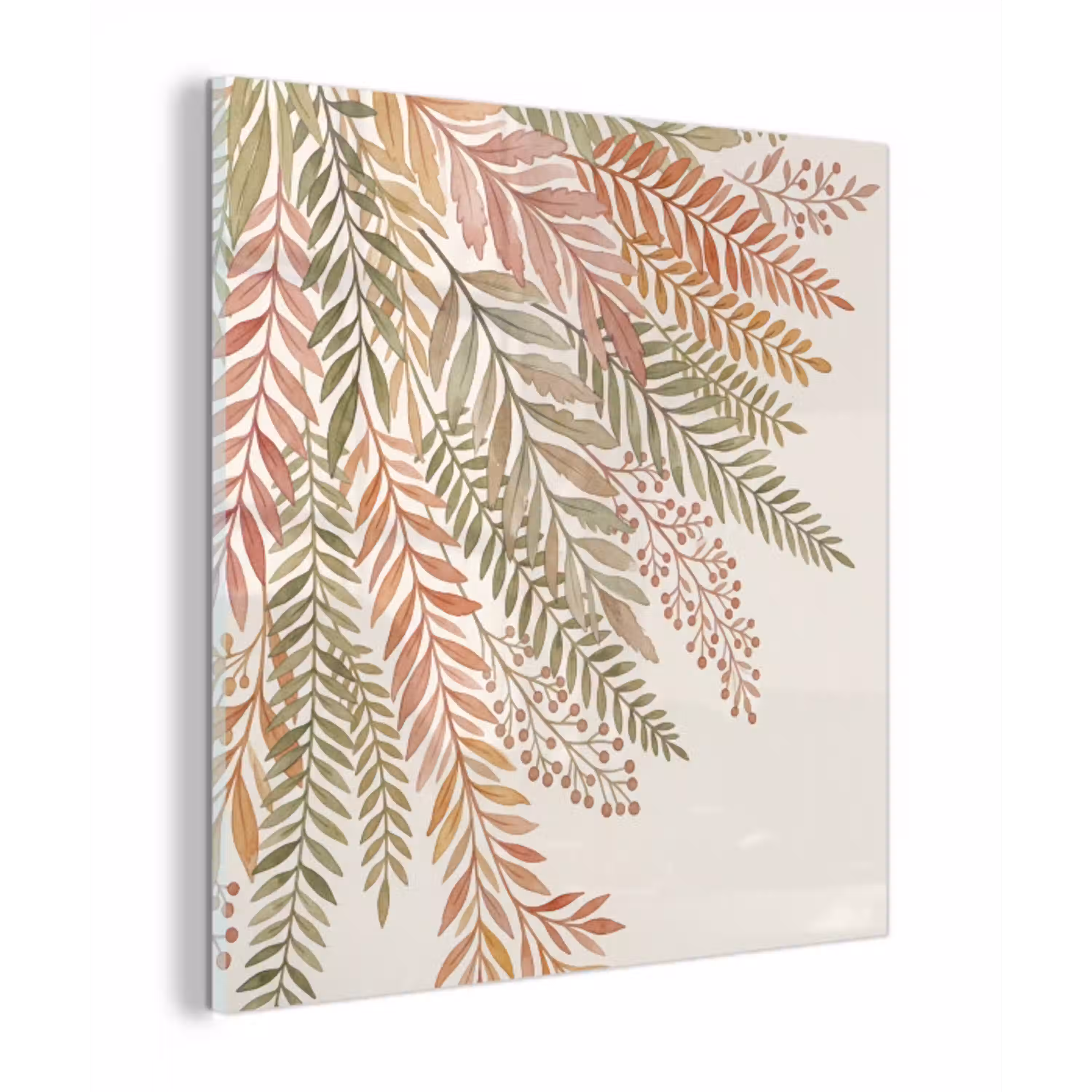 Botanisch - Aquarel - Kleurrijk plexiglas 5mm klein -z3d