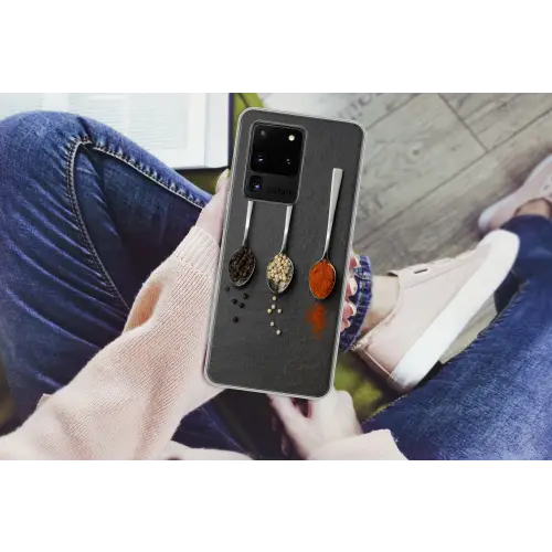 Specerijen - Lepels - Tafel - Rustiek - Kruiden Telefoonhoesje Samsung Galaxy S20 Ultra klein -handS20Ultra