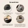 Gebarsten Geschiedenis Inductie beschermer vinyl 3mm middel -sfeer9