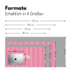 Roze - Gestreept - Belle Muismat XXL klein -ysfeer5_duits