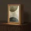Vlakken - Abstract - Beige - Cirkels Light Box met kabel (Tafellamp) klein -z3d_website