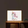 Eenhoorn - Roze - Magie Light Box met batterij (Wandlamp kind) middel -sfeer1_kind