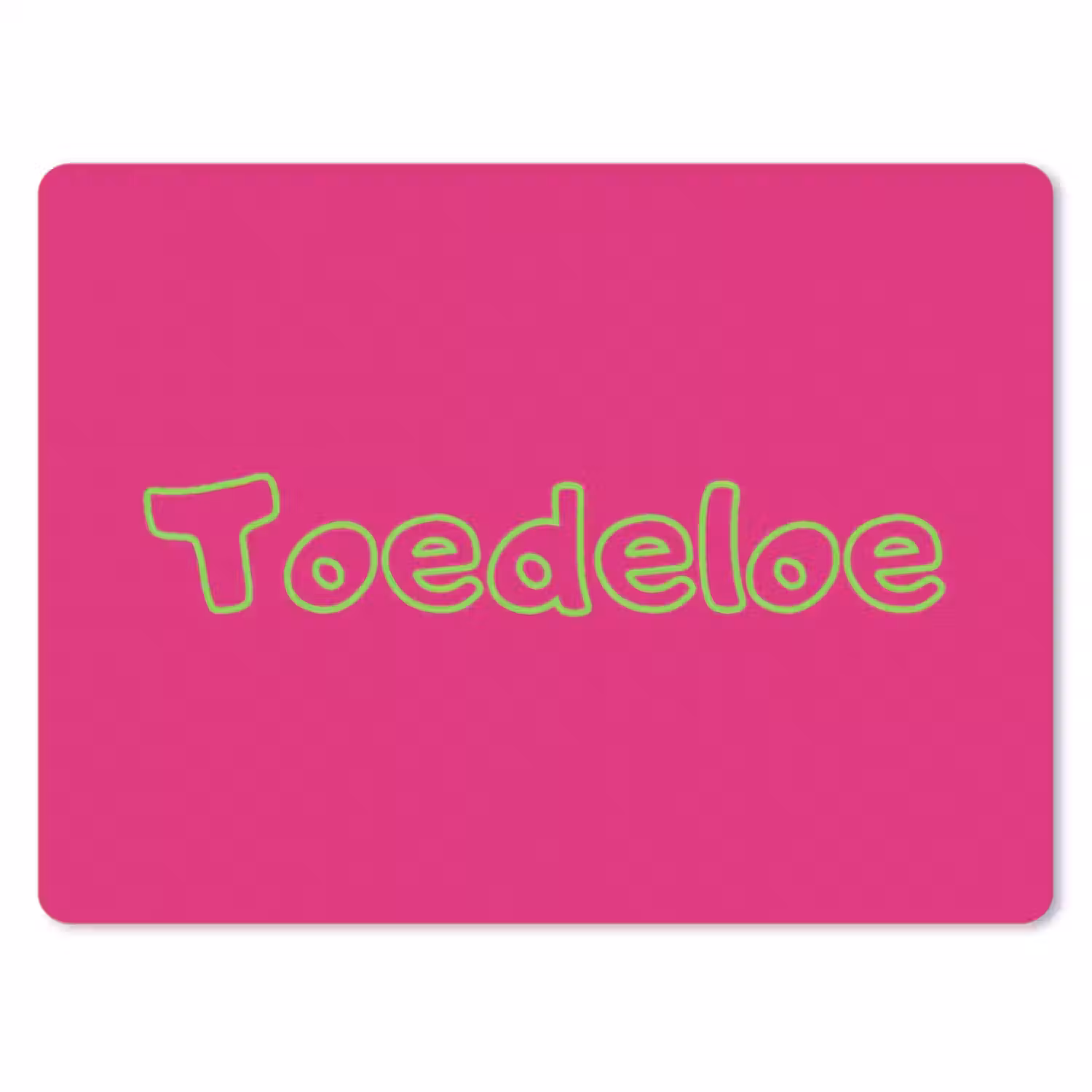 Muismat - Toedeloe - Groen - Roze