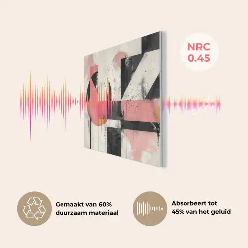 Roze - Abstract - Aesthetic - Modern - Vormen PET vilt klein -USP_NL