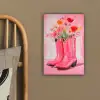 Roze - Bloemen - Cowboy canvas 2cm klein -sfeer3