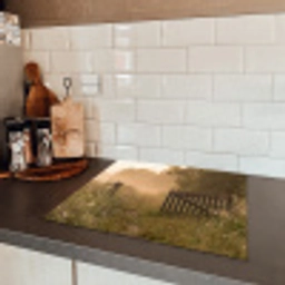 Hek - Natuur - Mist - Veld Inductie beschermer vinyl 3mm middel -sfeer3