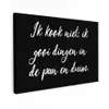 Ik kook niet - Spreuken - Koken - Humor - Quotes canvas 2cm klein -z3d