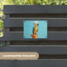 Papegaai - Koksmuts - Grappig - Vogel tuinposter los doek klein -sfeer3
