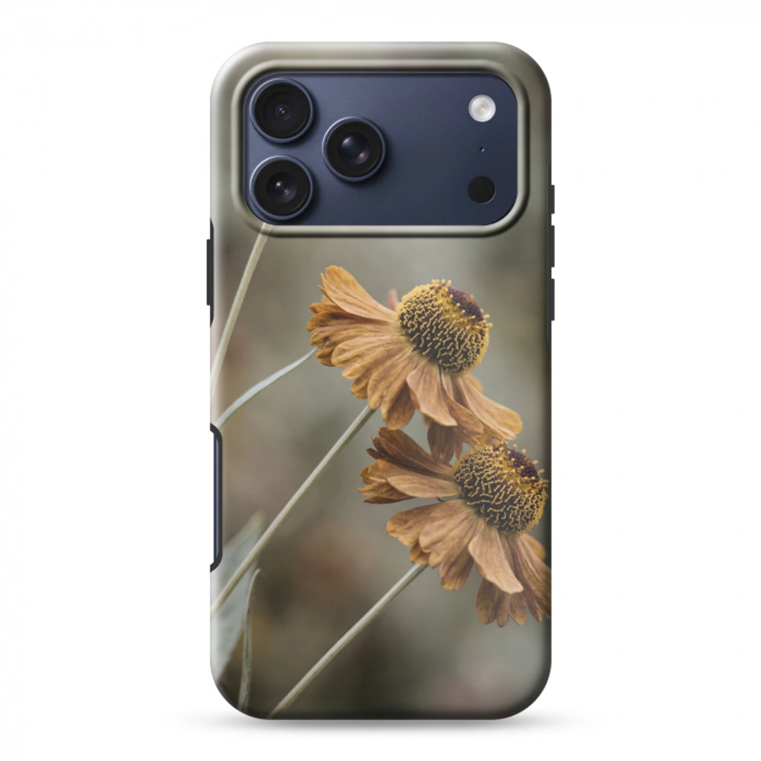 Zonnehoed - Droogbloemen - Geel - Warm Toughcase MagSafe Apple iPhone 17 Pro Max klein -3d