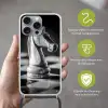 Paard - Hout - Schaalbord - Zwart Hoesje iPhone 16 Pro Max met koord klein -sfeer2_NL