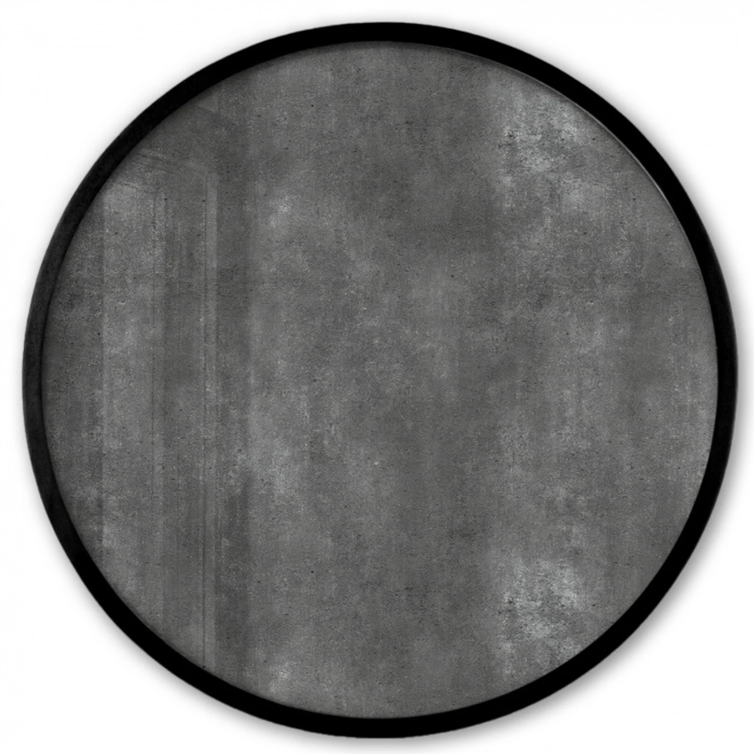 Donkergrijs - Ruw - Beton Fotolijst rond zonder passe partout klein 856 -3d